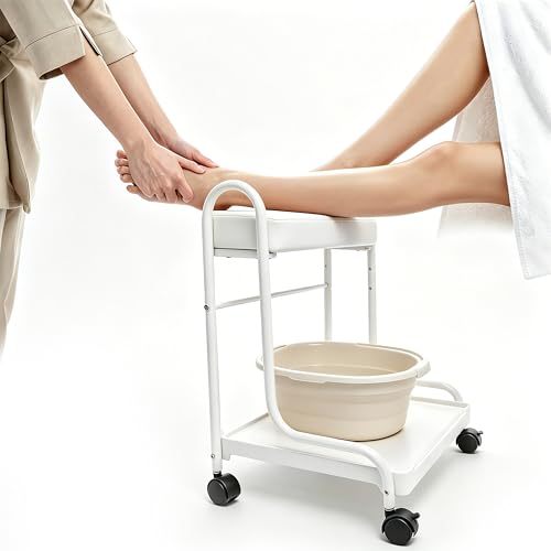Carrito estético portátil para spa de pies con 3 alturas ajustables miniatura 1