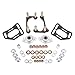 BMR Suspension WAK731H Caster camber plates Black Hammertone 1982-1992 Fox Mustang