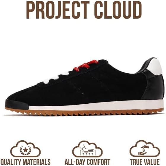 Project Cloud 100% Genuine Leather Sneakers for Women – Womens Sneakers with Memory Foam Insole – Lightweight & Non Slip Womens Shoes – Stylish Spring Shoes for Women 2026 (Lynn) - Image 4