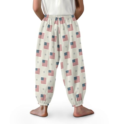 Image of Unisex Little Kids Yoga Trousers Bohemian Beach Pants Baggy Harem Activewear for Boys and Girls Age 3-10