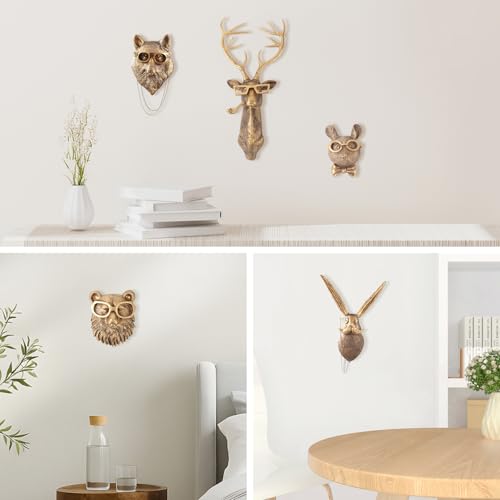Gold rabbit head wall decor - Image 7
