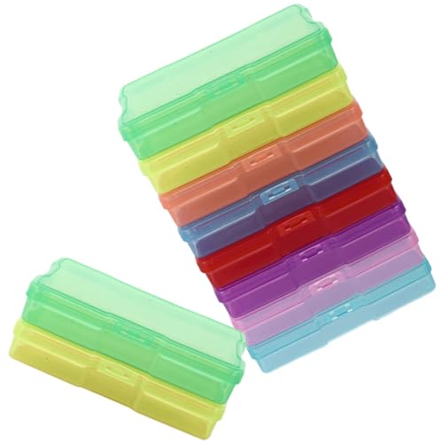BESPORTBLE Lot de 10 Boîtes de Rangement pour Photos 4X6 Pouces Organiseurs Multifonctions en Plastique Rigide Boîtes Compactes et Légères pour Cartes Bijoux et Composants Électroniques