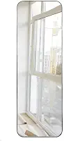 Espelho Retangular 150x50 Design Orgânico com Moldura em Couro Ecológico Para Sala Quarto Banheiro (Caramelo)