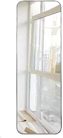 Espelho Retangular 150x50 Design Orgânico com Moldura em Couro Ecológico Para Sala Quarto Banheiro (Caramelo)