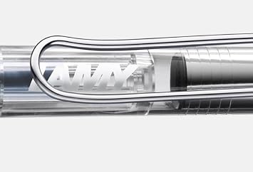 LAMY Transparent Vista Fountain Pen with Medium Nib and Blue Ink (L12M)