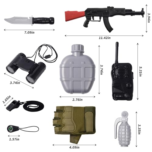 Disfraz infantil de soldado camuflaje ReliBeauty miniatura 4