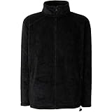 herren pullover schurwolle grau Stärke 300g/m². Fruit of the Loom Herren Full Zip Fleece Sweatshirt, Schwarz (Black), Medium
