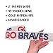 Lashicorn Atlanta Beaded Purse Strap Blue and Red Baseball Game Day Clear Handbag Replacement Strap Stadium Fan Gear 45” Gold Hardware Clips for Sports Fans Go