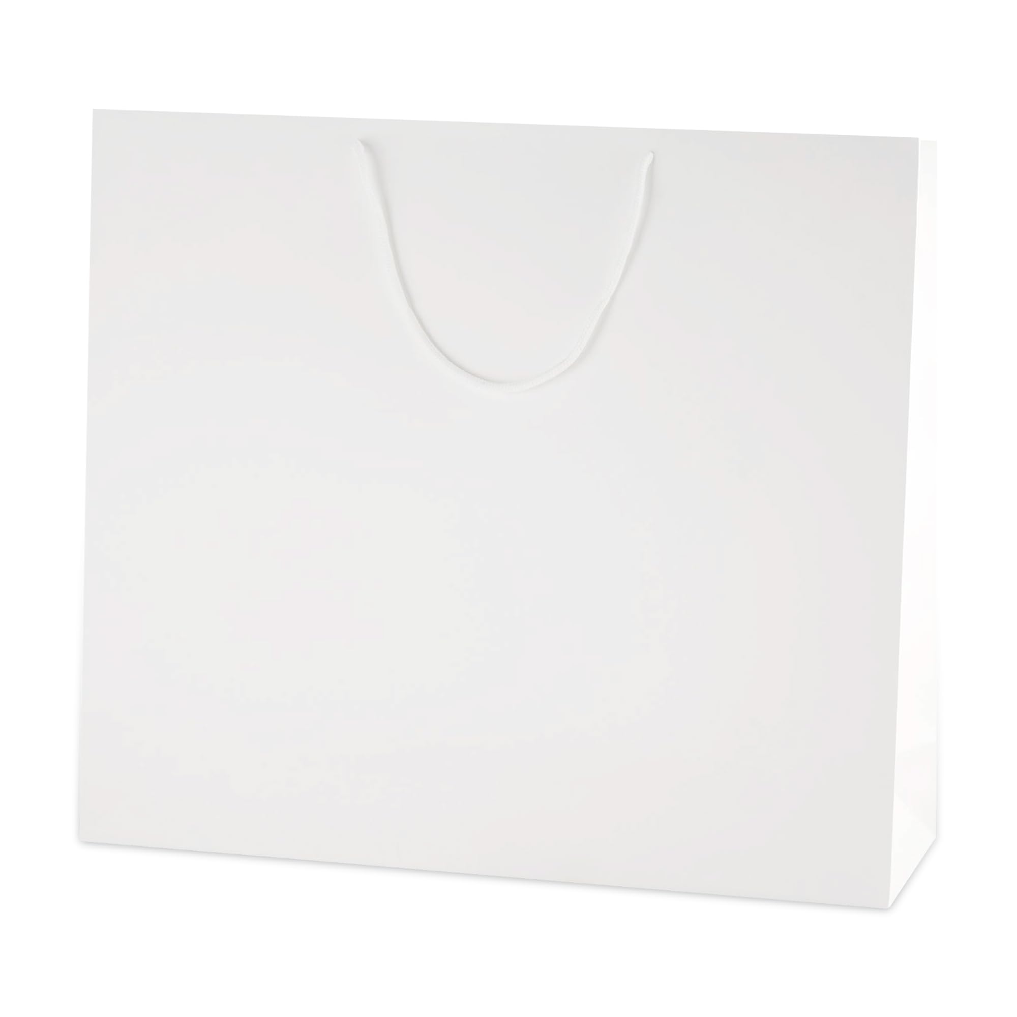 Thepaperbagstore 25× White Extra Large Matt Laminated Gift Bags 50×42×13cm – 250 gsm Boutique Paper Bags with Rope Handles & Reinforced Base – Ideal for Gifts, Weddings, Retail & Corporate Use — image 1