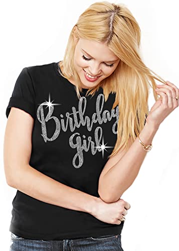 Rhinestonesash TEE0BDAYGIRLRS - BGBLK - 002 Birthday Tshirts For Women thumb #7
