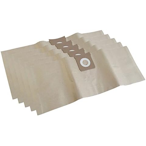 5 Vacuum Cleaner Dust Bags for SHOP VAC: Super 22, Synchro 22, Pro 70…2000, Power VAC, Org. Gr. 90517, 90519, AZ 9171775, TELE SHOP: 90519, Profi Waschsauger Cover
