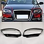 HZTWFC A Pair Car Front Headlight Headlamp Lens Cover Car Headlight Dust Cover Lens For Audi A3 8P 2008 2009 2010 2011 2012 8P0941003 8P0941004