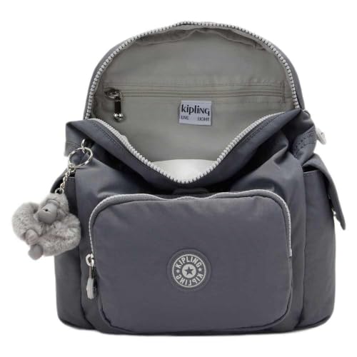 Image of Kipling Women's City Pack Mini Backpack (Pack of 1), Moonlit Grey, 29 x 27 x 14, KIPLING City Pack Mini Moonlit Grey BACKPACKS
