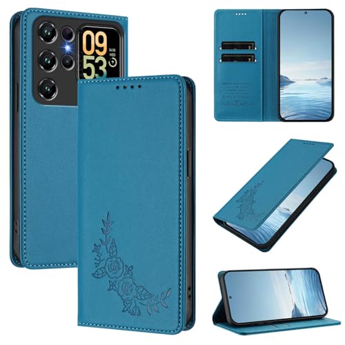 �X�}�z�P�[�X �Ή��@�� for Oukitel C62 / C62 Pro �yRFID�u���b�N�z�y�J�[�h�z���_�[�t�����z �}�O�l�b�g�J�� �X�^���h�@�\�t���z�X�}�z�P�[�X LakeBlue