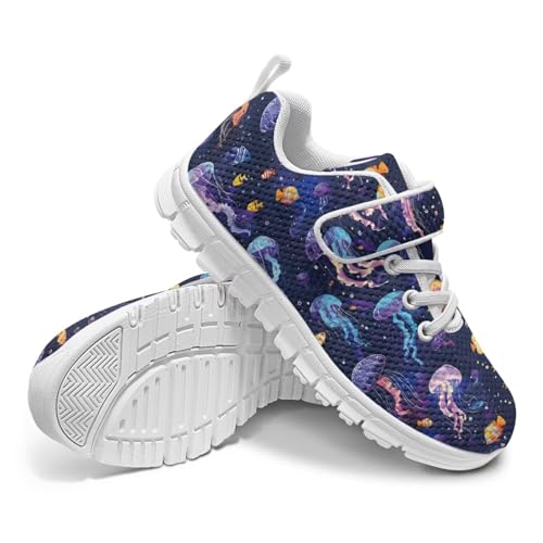 Forchrinse Neon Octopus Tennis Shoes Girls Boys Kids Sneakers Fashion Running Shoes for Toddler Lightweight Breathable School Sport Athletic Sneakers2