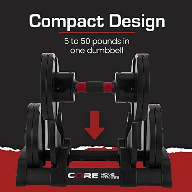 Core Fitness? Adjustable Dumbbell Weight Set by Affordable Dumbbells