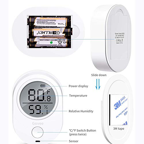 ZW Temperature Humidity Monitor, WIFI Temperature Humidity Sensor with