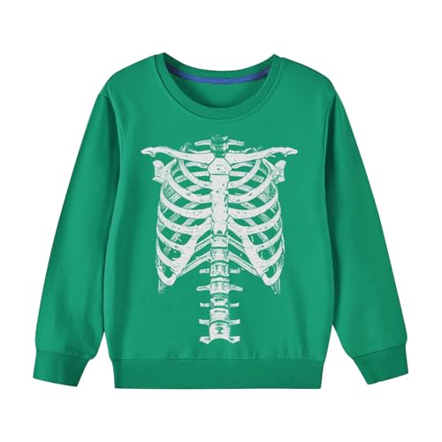 Sweatshirts for Teen Girls Spooky Season Casual Long Sleeve Tops Loose Crew Neck Halloween Print Graphic Outfits