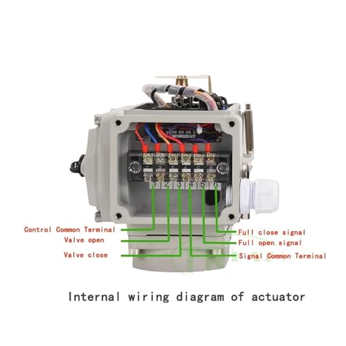 Vanne papillon électrique DN65 avec motorisation DC24V pour fluide corrosif