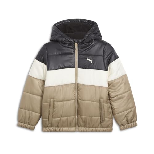 PUMA Kids Boys Color Blocked Jacket Athletic Outerwear Casual - Brown - Size S - Main Image