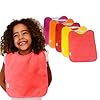 Baberos bebe impermeables |Packs - Baberos goma elastica guarderia | Fáciles de Poner y Quitar | De Rizo y Tela Impermeable, Babero Ideal para la Guarderia | Fabricados 100% en España (SUNRISE PACK 5)