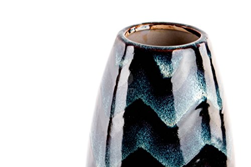 Vase design zig zag en céramique de 43 cm pour décoration - 2