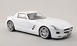  Mercedes SLS AMG (C197), Weiss, Modellauto, Fertigmodell, Motormax 1:18