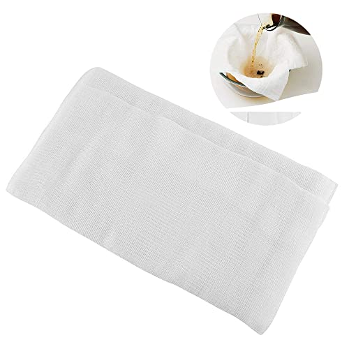Gaze de filtre alimentaire réutilisable en tissu étamine-blanc pour filtrer les assaisonnements(4yards) Cover