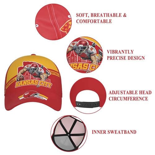 Football City Silhouette Gorra Baseball Unisex Ajustable miniatura 2