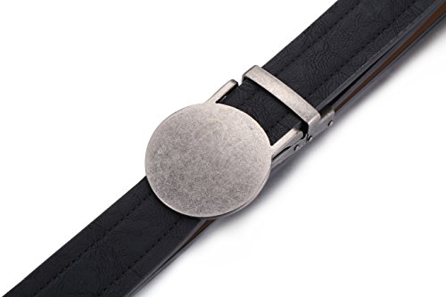 Image of Marino Men's Comfort Click Ratchet Belt Casual Leather Belt for Men - Automatic Linxx Buckle, 1 3 /8 inch Wide - Elegant Gift Box