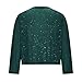 Girls Sequin Jacket Sequin Sparkly Cropped Open Front Long Sleeve Shrug Kids Fall Fashion Party Glitter Blazer Cardigan Tops