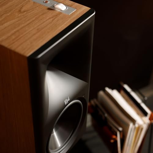Image of Klipsch Klipsch The Nines II Dolby Atmos 8 inch Powered Speakers Walnut