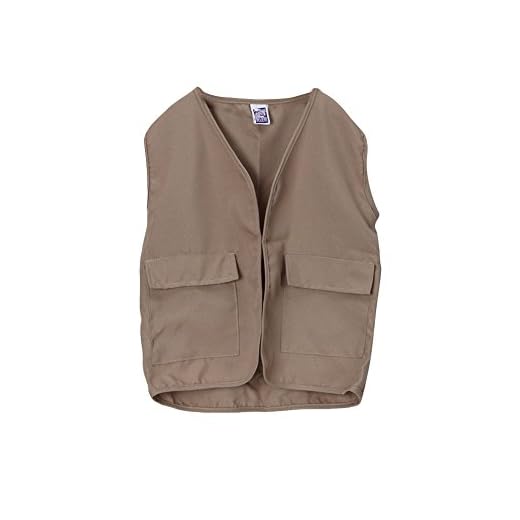 Kids Unisex Polyester Khaki Safari Explorer Vest