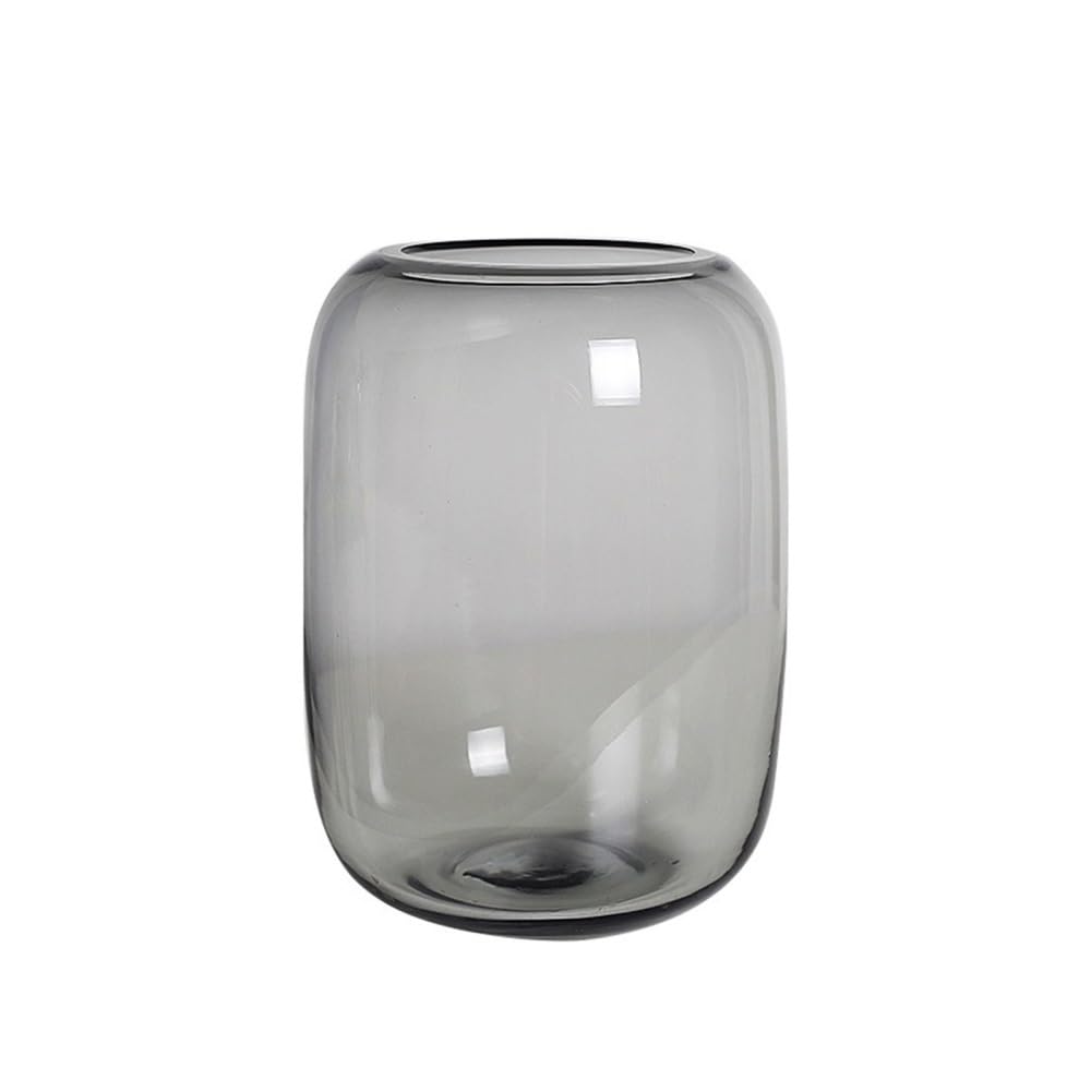 Aquarium Glas-Aquarium, transparent, grau, kleines Tisch-Aquarium, Wohnzimmer-Vase, Flasche