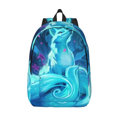 Sac à dos de voyage EdWal renard bleu magique ordinateur portable homme femme