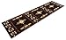 Concord Global Trading South West Runner Area Rug Design C318 Chocolate (2 Feet X 7 Feet)
