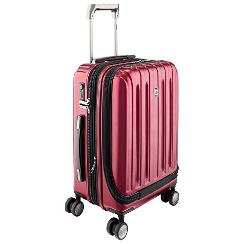 Image of DELSEY PARIS Titanium Hardside Expandable Luggage with Spinner Wheels, Black Cherry Red, 2-Piece Set (21 /29)