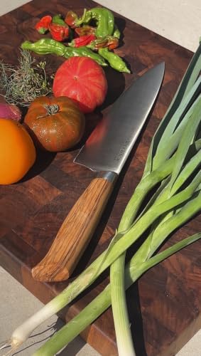 WICKWILLOW 8” Chef Knife – Swedish Steel, Professional, Olive Wood - Image 5