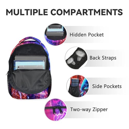School Backpack with Lunch Box for Boys - 3PCS Shark Backpacks Matching Combo for Preschool, Aesthetic School Bookbag Pencil Pouch Bundle - Image 6