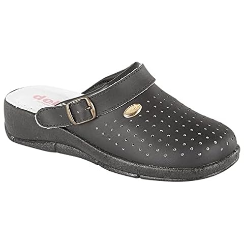 Dek Women's Leather Swivel Bar Clogs Cover