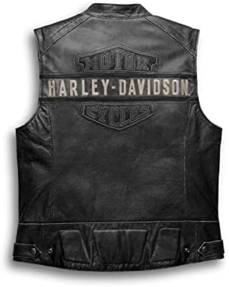 トップス 00s leather vest Harley-Davidson joker HARLEY DAVIDSON LEATHER VEST SIZE 40 | eBay