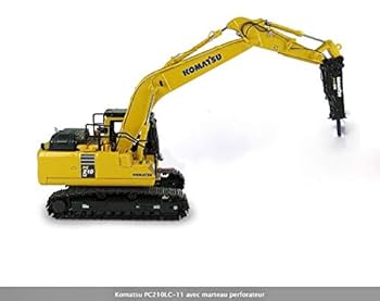 KOMATSU PC210LC-10 ミニカー ハイドロリックブレーカー付き Amazon.com: First Gear 1/64 Diecast Komatsu PC210LC-11