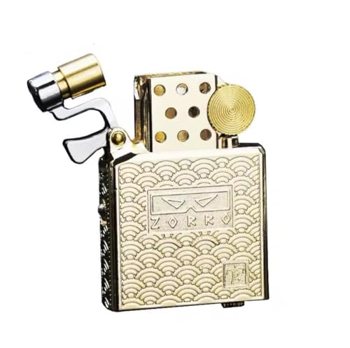 ZORRO Z902 Inner Tank Kerosene Lighter – Genuine Officer Design, Creative Build with Gen II Universal Movement, Premium Collectible Z736-20 Gold
