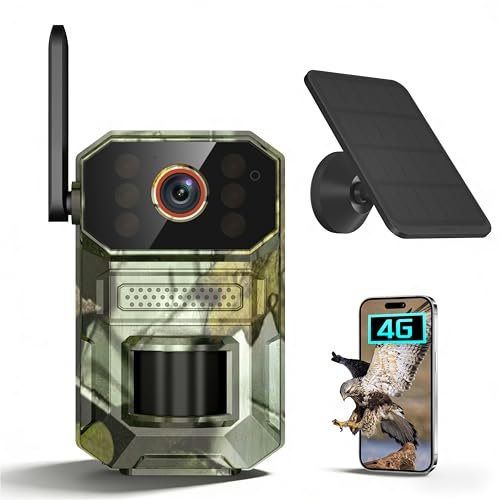 4G LTE Cellular Trail Camera with Solar Panel