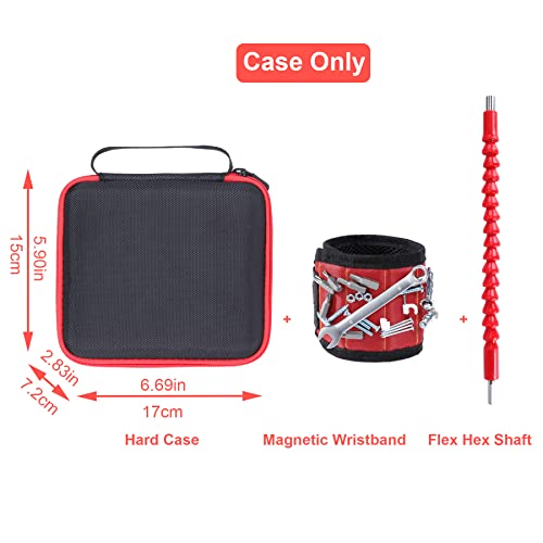 Aenllosi Hard Carrying Case Compatible With Skil Rechargeable 4V Cordless Screwdriver With Magnetic Wristband And Flex Hex Shaft (For Sd561801) #TOP3