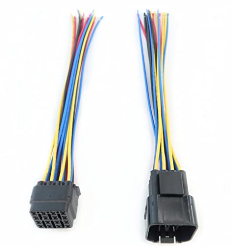 Wbld 16 Pin Way Waterproof Electrical Connector Plug Male And Female Replacement Pigtail Cable 6" For Car Automotive #TOP3