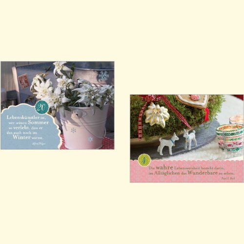 24 Inspirierende Adventsmomente: Mini-Tischadventskalender (Verkaufseinheit)