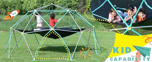 Cuvuc CUVUC-JUNGLE GYM-200001 Ultimate Outdoor Playset: Geometric Dome Climber Tower thumb #9