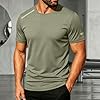 Shirts for Men Shirt Ultra Comfortable Textured Breathable Refreshing Silky Pocket T Shirt (Khaki, 2XL) #2
