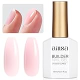 AILLSA Milky Pink Builder Gel for Nails (7-in-1 Hard Gel) nude strengthener gel